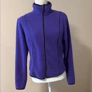 Women's Purple Fleece Jacket Size M